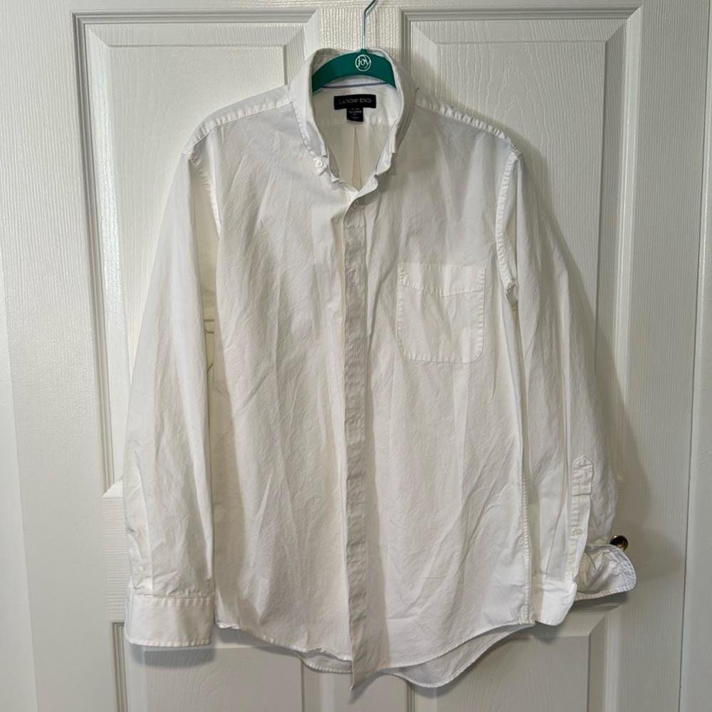 EUC Land’s End Dress Shirt Tailored Fit 15X34